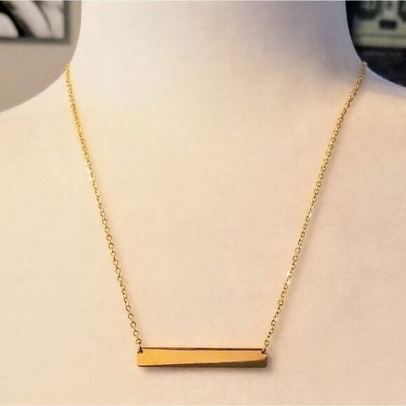 Maternity Due in May Engraved Stainless Steel 18k Necklace NEW - Picture 3 of 6